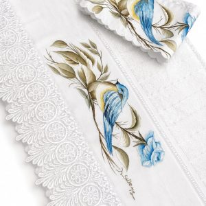 Toalha de Rosto com Porta Papel Higienico